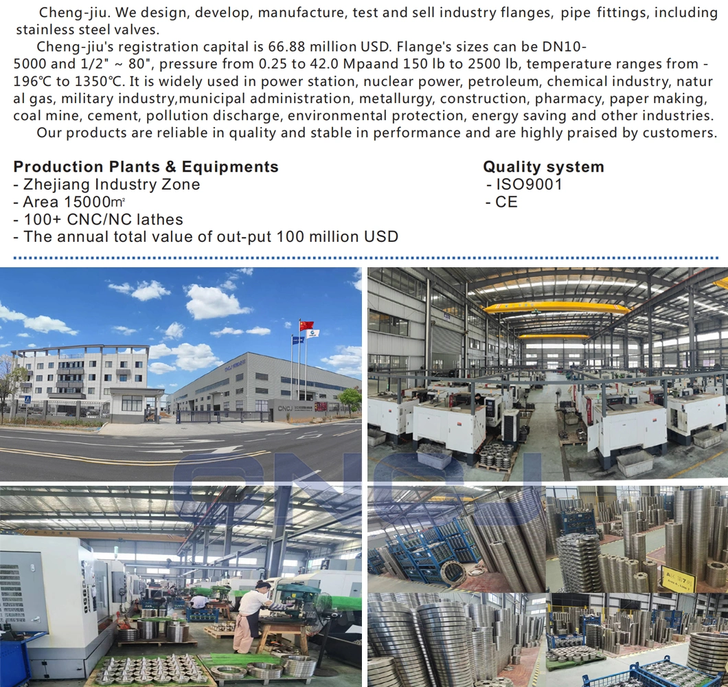 ISO9001 Manufacturer JIS/Ks B2220 Standard Sch/THK10s Welding Neck SUS201 304 316L Pipe Flange