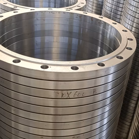 B16.9 SS304L SUS316 Large Diameter Forging Flange High Pressure Stainless Steel Plate Flat Welding Flange